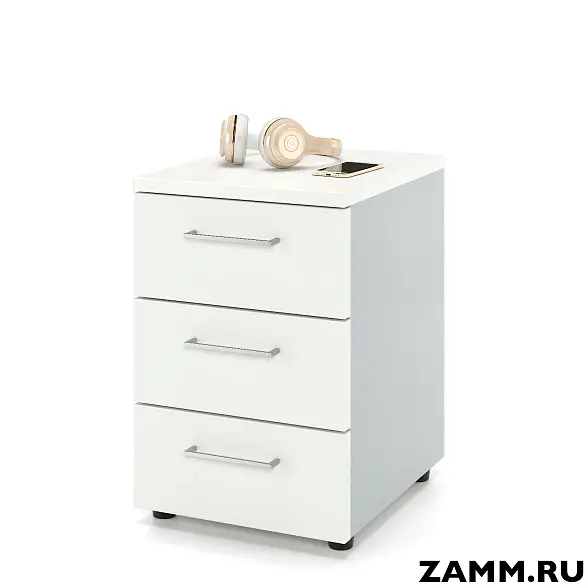 Тумба приставная ZAMM. 3 ящика без замка (Ш:410, Г:500, В:577)