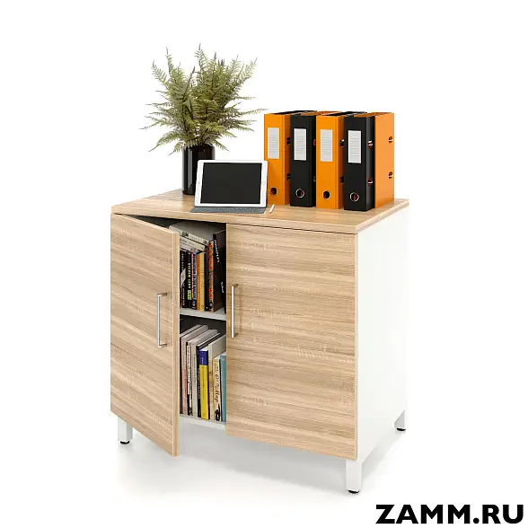 Шкаф ZAMM распашной 2 полки, 2 двери. На металлокаркасе 900 В=600 (Ш:900, Г:600, В:837)