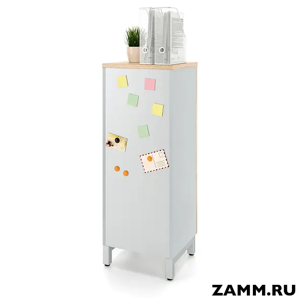 Шкаф ZAMM распашной 3 полки, 1 дверь для дома. На металлокаркасе 450 Правый (Ш:450, Г:414, В:1207) 
