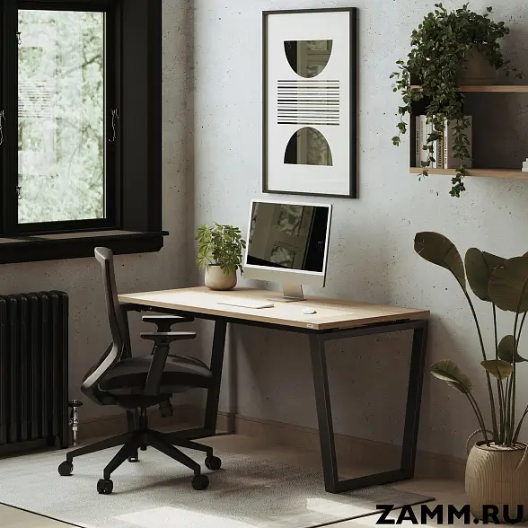 Стол Ирис ТР (Тип 4) с пропусками, кабель-каналом (Д-041)., под. сист. блока (Д-044) 