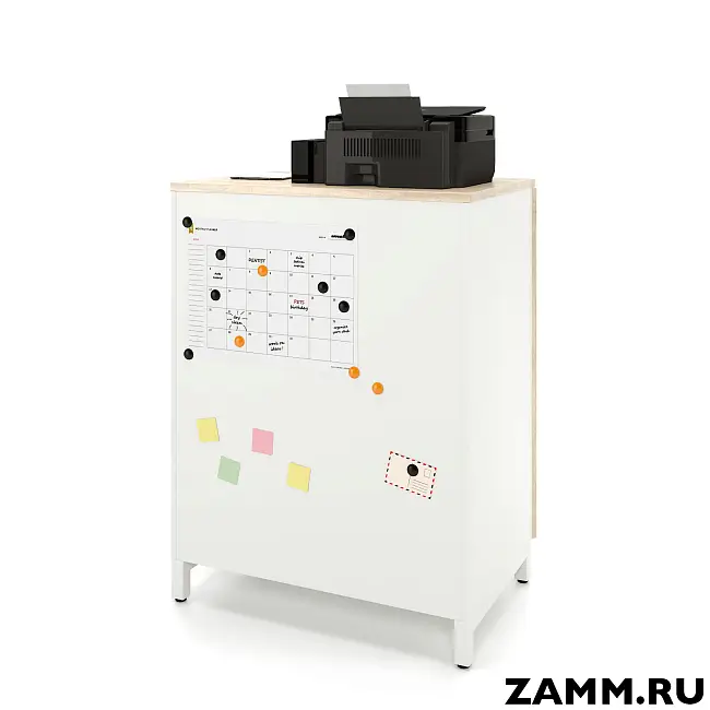 Шкаф ZAMM распашной 3 полки, 2 двери 600. На металлокаркасе 900 (Ш:900, Г:600, В:1207)