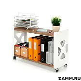 Стеллаж мобильный ZAMM. 2 полки