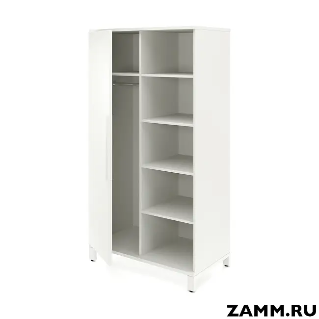 Шкаф ZAMM Прага 2 секции. На металлокаркасе Левый 600 (Ш:1158; Г:600; В:1985)