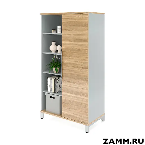 Шкаф ZAMM Прага 2 секции. На металлокаркасе Правый 600 (Ш:1158; Г:600; В:1985)