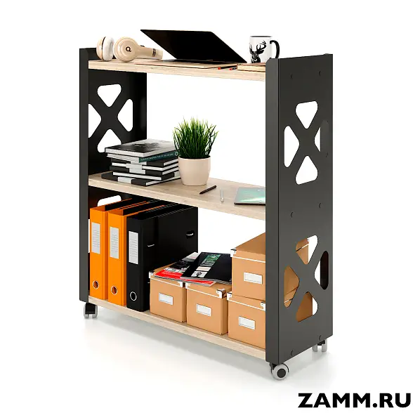 Стеллаж мобильный ZAMM. 3 полки