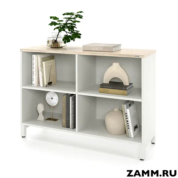 Комод ZAMM 2 полки открытый. На металлокаркасе 1200 (Ш:1200, Г:414, В:836)