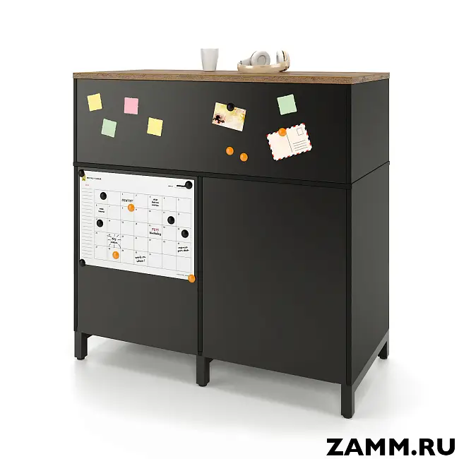 Локер ZAMM (шкаф-купе) 2 полки с надстройкой. На металлокаркасе 1400. B=600 (Ш:1400, Г:600, В:1207)