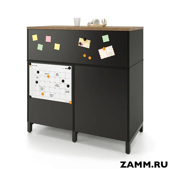 Локер ZAMM (шкаф-купе) 2 полки с надстройкой. На металлокаркасе 1400. B=600 (Ш:1400, Г:600, В:1207) 