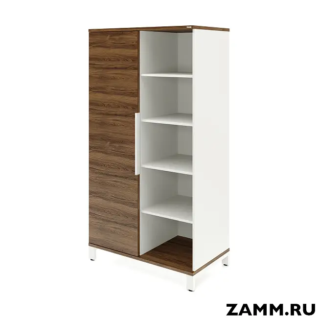 Шкаф ZAMM Прага 2 секции. На металлокаркасе Левый 600 (Ш:1158; Г:600; В:1985)