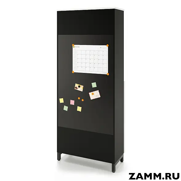 Шкаф ZAMM распашной 6 полок, 2 двери, 3 полки закрыты, 3 полки открыты (Ш:900, Г:414, В:2270) 