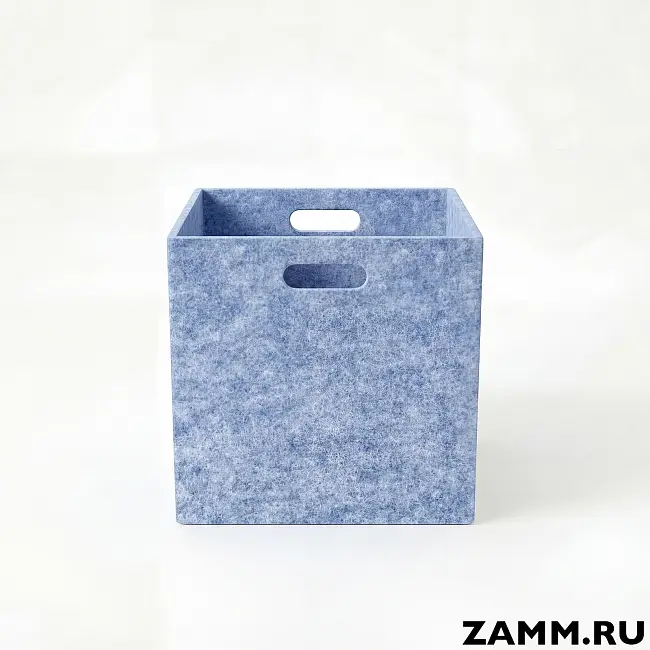 Фетровый короб для хранения без крышки с ручками