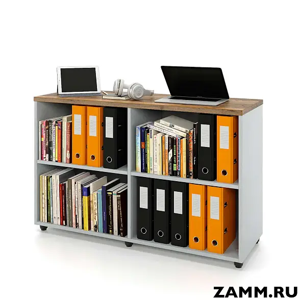 Локер ZAMM 2 полки открытый. На регулируемых опорах 1200 (Ш:1200, Г:414, В:747)