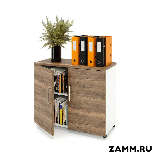 Шкаф ZAMM распашной 2 полки, 2 двери. На регулируемых опорах 900 (Ш:900, Г:414, В:747)