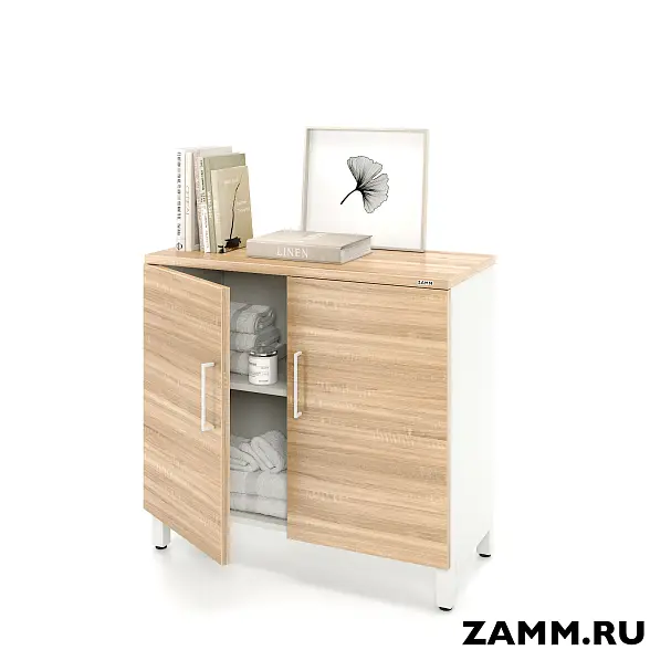 Шкаф ZAMM распашной 2 полки, 2 двери для дома. На металлокаркасе 900 (Ш:900, Г:414, В:831)