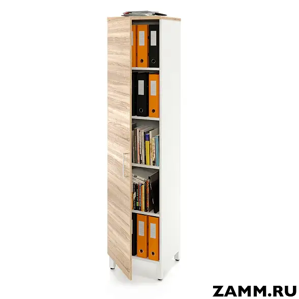 Шкаф ZAMM распашной 5 полок, 1 дверь. На металлокаркасе 450 Левый (Ш:450, Г:414, В:1905)