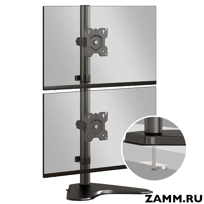 Кронштейн для двух мониторов ONKRON D208FS 13"-34" настольный