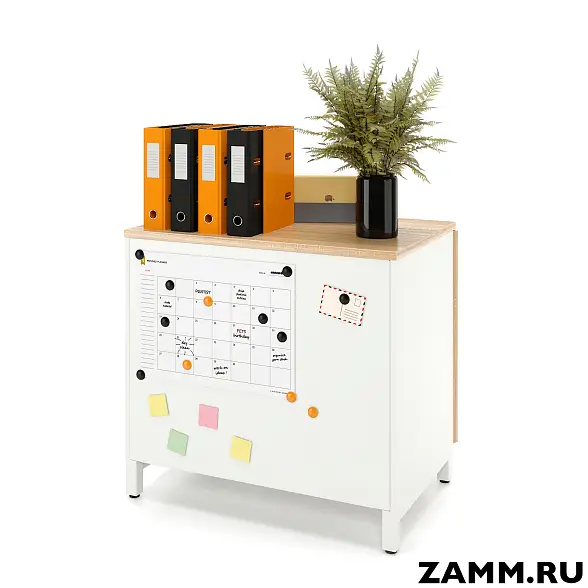 Шкаф ZAMM распашной 2 полки, 2 двери. На металлокаркасе 900 В=600 (Ш:900, Г:600, В:837) 