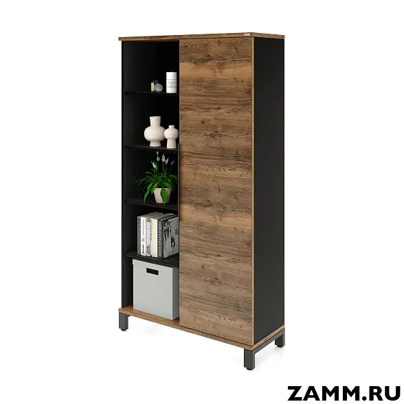 Шкаф ZAMM Прагма 2 секции. На металлокаркасе Правый 414 (Ш:1150;Г:414;В:1985)