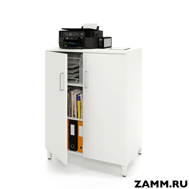 Шкаф ZAMM распашной 3 полки, 2 двери 600. На металлокаркасе 900 (Ш:900, Г:600, В:1207)