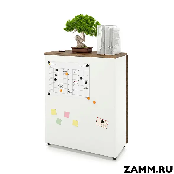 Шкаф ZAMM распашной 3 полки, 2 двери. На регулируемых опорах 900  (Ш:900, Г:414, В:1117) 
