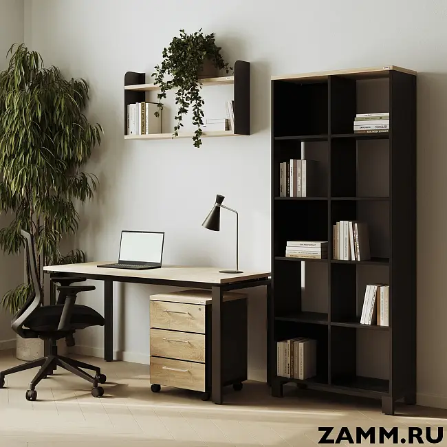 Стеллажная система MIX 5x6 ZAMM. На металлокаркасе (Ш:2230, Г:370, В:1982)