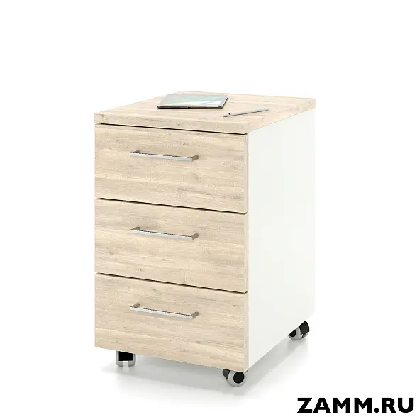 Тумба мобильная ZAMM. 3 ящика без замка (Ш:410, Г:500, В:613)
