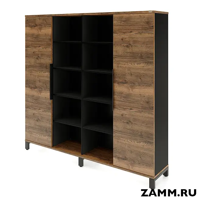 Шкаф ZAMM Прага 4 секции. На металлокаркасе 414 (Ш:2294; Г:414; В:1985)