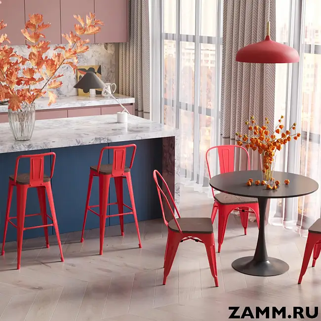 Барный стул Tolix Wood