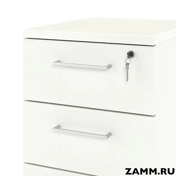 Тумба приставная ZAMM. 4 ящика с центральным замком 500 (Ш:410, Г:500, В:613) 
