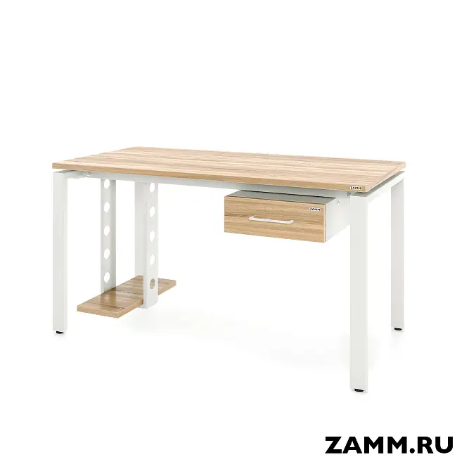 Стол Формат ТР 1 ящик (Тип 4) с пропусками, кабель-каналом (Д-041)., под. сист. блока (Д-044)