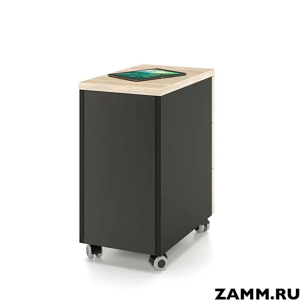 Тумба мобильная ZAMM. 3 ящика с центральным замком (Ш:310, Г:500, В:612) 