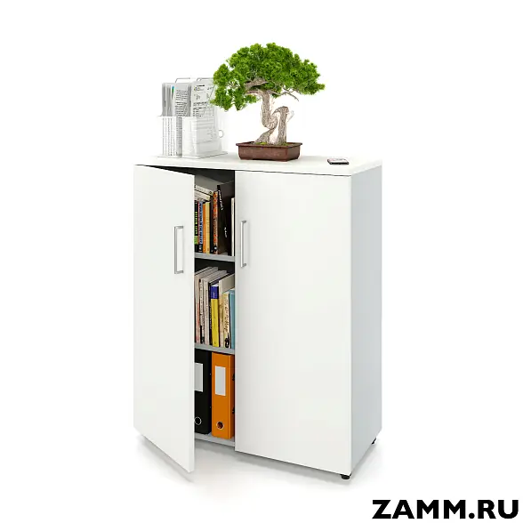 Шкаф ZAMM распашной 3 полки, 2 двери. На регулируемых опорах 900  (Ш:900, Г:414, В:1117)