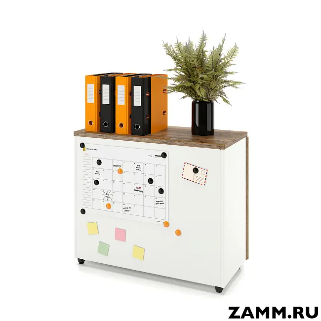 Шкаф ZAMM распашной 2 полки, 2 двери. На регулируемых опорах 900 (Ш:900, Г:414, В:747)