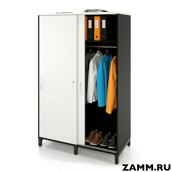 Локер ZAMM (шкаф-купе) гардероб. На металлокаркасе 1200. B=600 (Ш:1200, Г:600, В:1902)