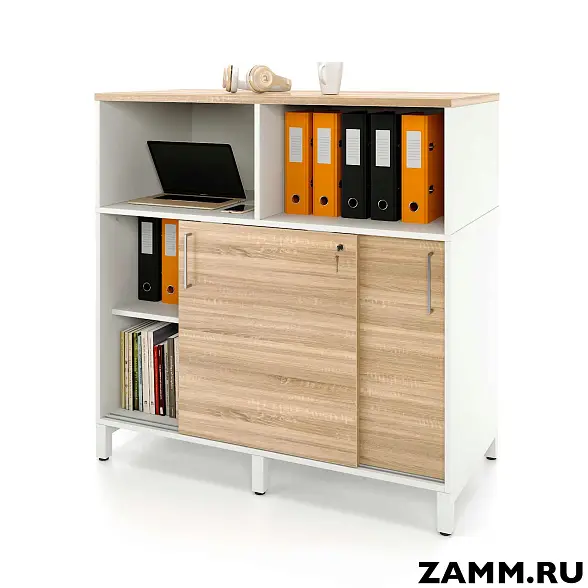 Локер ZAMM (шкаф-купе) 2 полки с надстройкой. На металлокаркасе 1400. B=600 (Ш:1400, Г:600, В:1207)