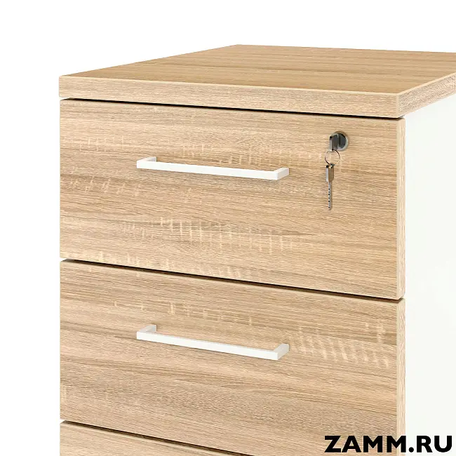 Тумба приставная ZAMM. 3 ящика без замка (Ш:410, Г:500, В:577)