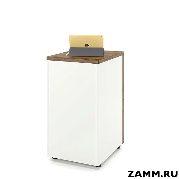 Тумба приставная ZAMM. 4 ящика с центральным замком 500 (Ш:410, Г:500, В:613) 