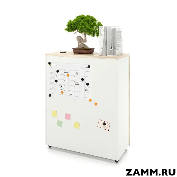 Шкаф ZAMM распашной 3 полки, 2 двери. На регулируемых опорах 900  (Ш:900, Г:414, В:1117) 
