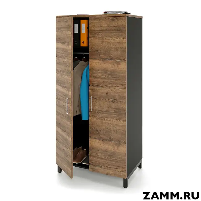 Гардероб распашной 1 полка, 2 двери. На металлокаркасе 900. B=1910