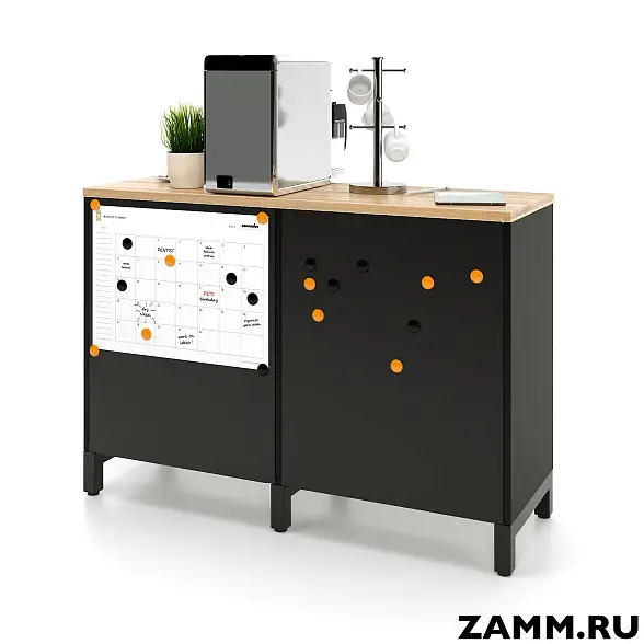 Локер ZAMM (шкаф-купе) 2 полки. На металлокаркасе 1200 (Ш:1200, Г:414, В:836) 