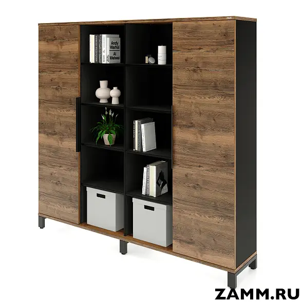 Шкаф ZAMM Прагма 4 секции. На металлокаркасе 414 (Ш:2294; Г:414; В:1985)