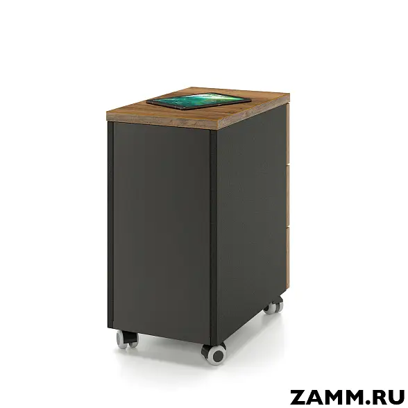 Тумба мобильная ZAMM. 3 ящика с центральным замком (Ш:310, Г:500, В:612) 