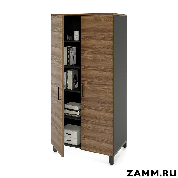 Шкаф ZAMM распашной 5 полок, 2 двери. На металлокаркасе 900, B=600 (Ш:900, Г:600, В:1905)