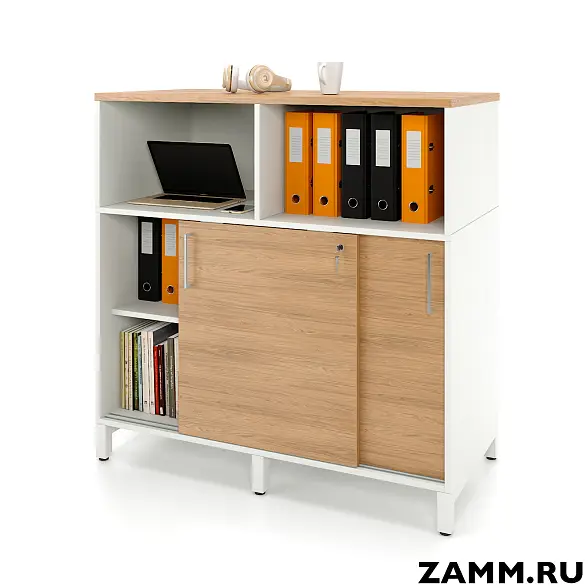 Локер ZAMM (шкаф-купе) 2 полки с надстройкой. На металлокаркасе 1400. B=600 (Ш:1400, Г:600, В:1207)