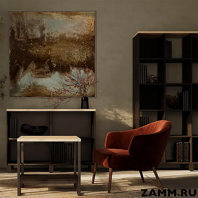 Стеллажная система MIX 5x6 ZAMM. На металлокаркасе (Ш:2230, Г:370, В:1982)