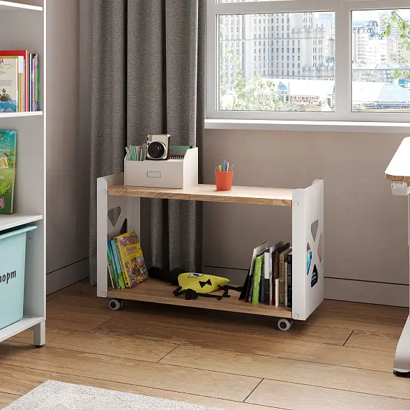 Стеллаж мобильный ZAMM HOME 2 полки 