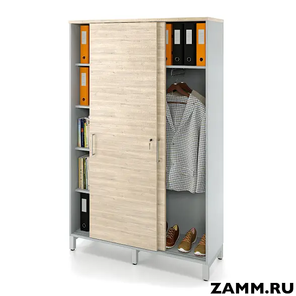 Локер ZAMM (шкаф-купе) 5 полок. 1 с: шт., 2 с: 5 полок. На мк. 1200 (Ш:1200, Г:414, В:1902)