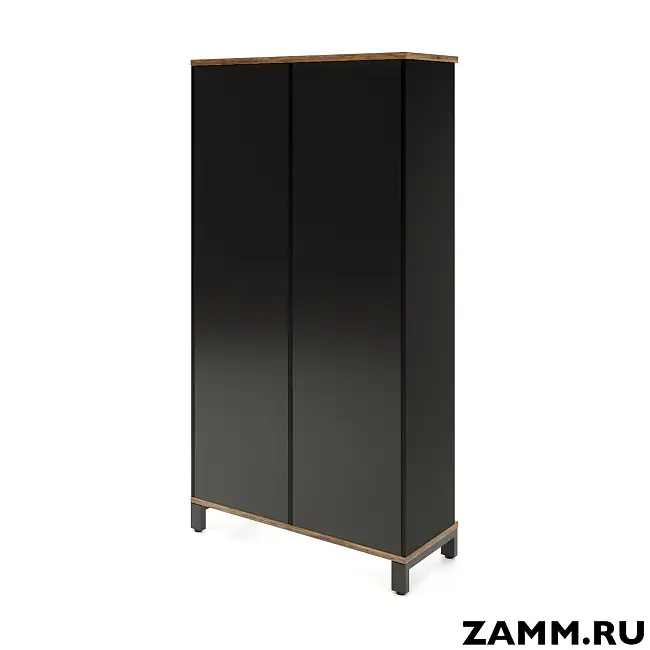 Шкаф ZAMM Прага 2 секции. На металлокаркасе Правый 414 (Ш:1158;Г:414;В:1985)
