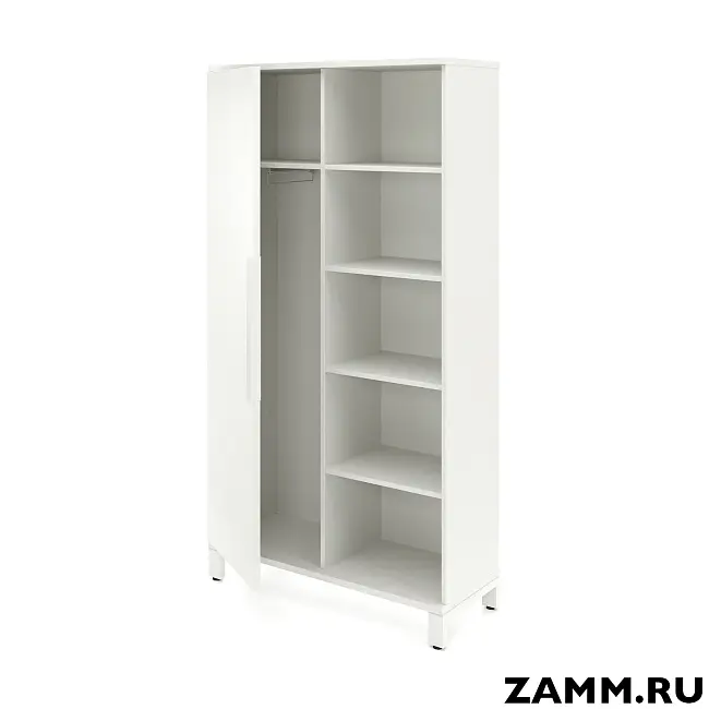 Шкаф ZAMM Прага 2 секции. На металлокаркасе Левый 414 (Ш:1158; Г:414; В:1985)
