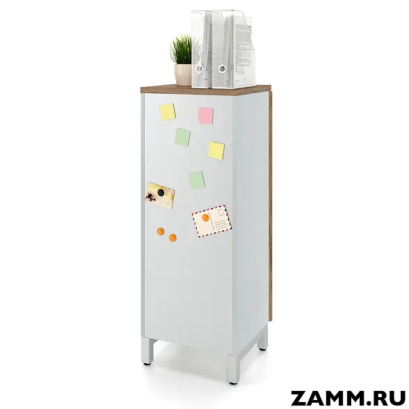 Шкаф ZAMM распашной 3 полки, 1 дверь для дома. На металлокаркасе 450 Правый (Ш:450, Г:414, В:1207) 
